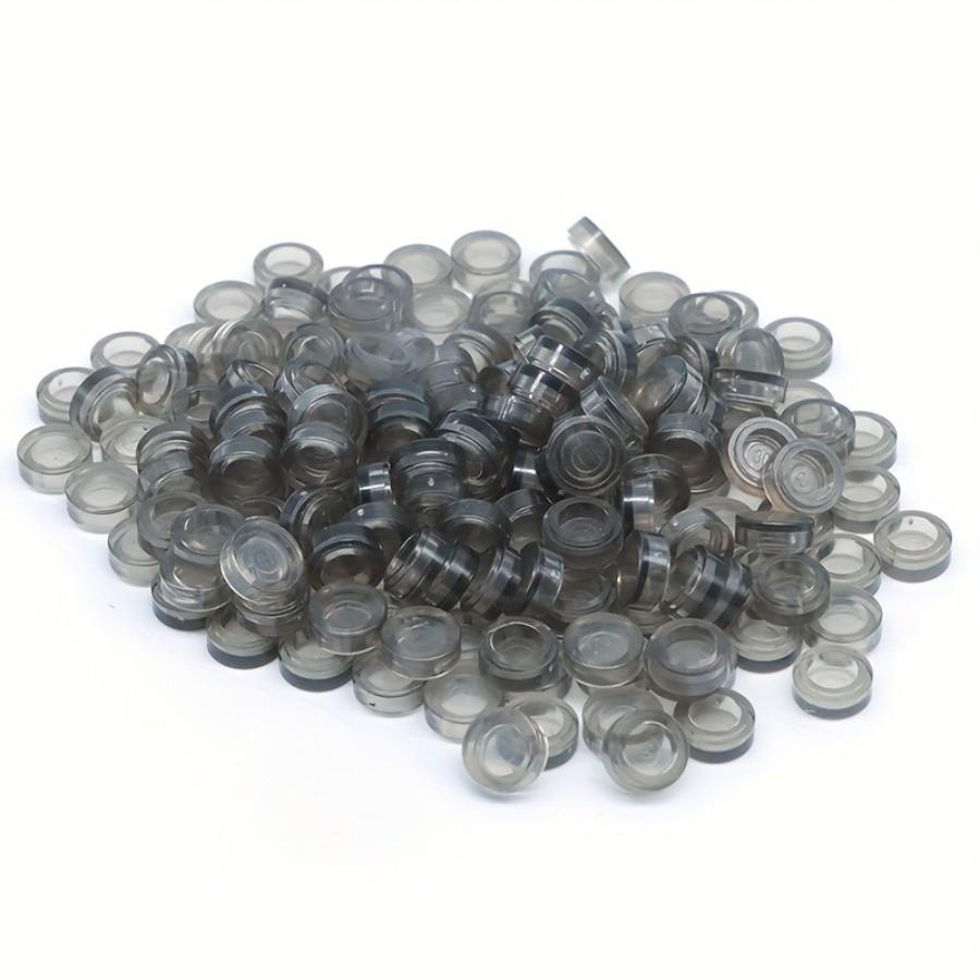 200 шт прозрачная цветная плоская плитка 1x1 точки круглые кирпичи 35381 98138 MOC DIY строительные блоки детали для мозаичного портрета художественный дизайн детские игрушки