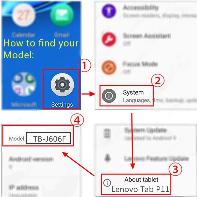 Чехол для Lenovo Tab P11 Pro 11,5 2nd 11,2 Plus M10 10,1 Plus 10,3 Xiaoxin Pad 10,6 M9 M8, вращающийся на 360 градусов чехол-подставка