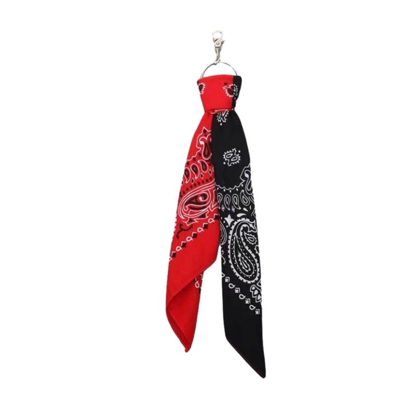Trousers Chains Hip Hop Waist Chain with Cashew Print Square Scarf Pants Chain