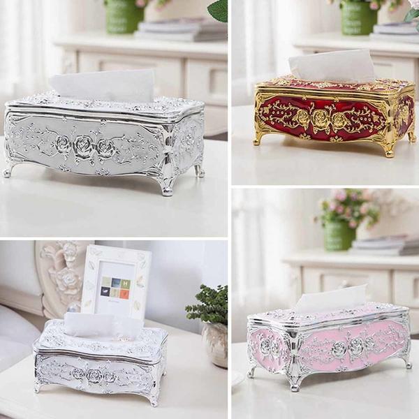 Европейская винтажная коробка для салфеток, держатель для салфеток, винтажный бумажный чехол для дома, гостиной, кухни, декор для обеденного стола