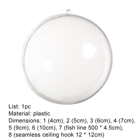Decorative Ball Space Saving Portable Wear-resistant DIY Christmas Tree Plastic Round Bauble for Gifts