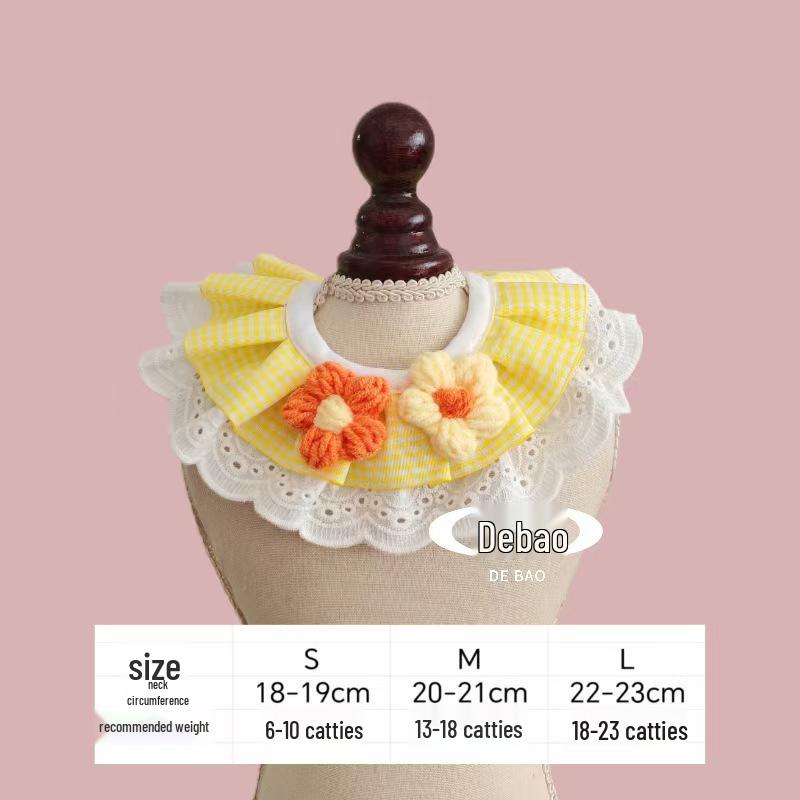 Хлопковый нагрудник в деревенском стиле для кошек и собак