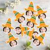 20pcs Birthday Customizable Sombrero Hat Pattern Stickers Boys' and Girls Birthday Parties Cute Stickers Decor