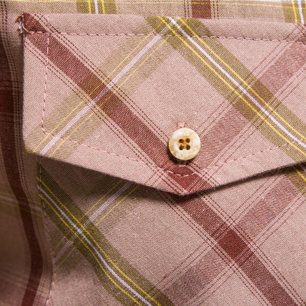 Осенняя новая мужская повседневная рубашка с карманом