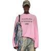 Acne Studios Футболка унисекс Сахарная вата Розовый CL0197-PINK