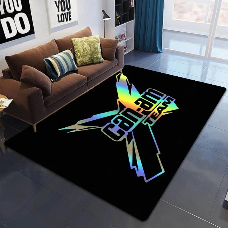 2026 Can-AM motorcycle logo printed carpet Living room bedroom non -slip carpet Yoga mat Outdoor carpet kawaii rug birthday gift
