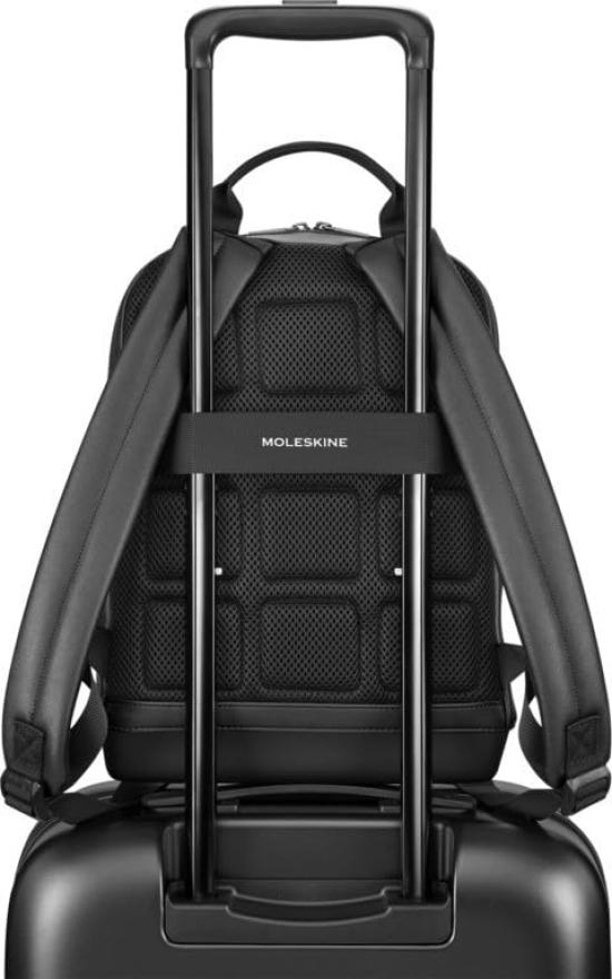 Маленький классический рюкзак Moleskine, Отделение для ноутбука 13 дюймов, Мужской, Черный, Модель ET23C2BKSBK, Один размер
