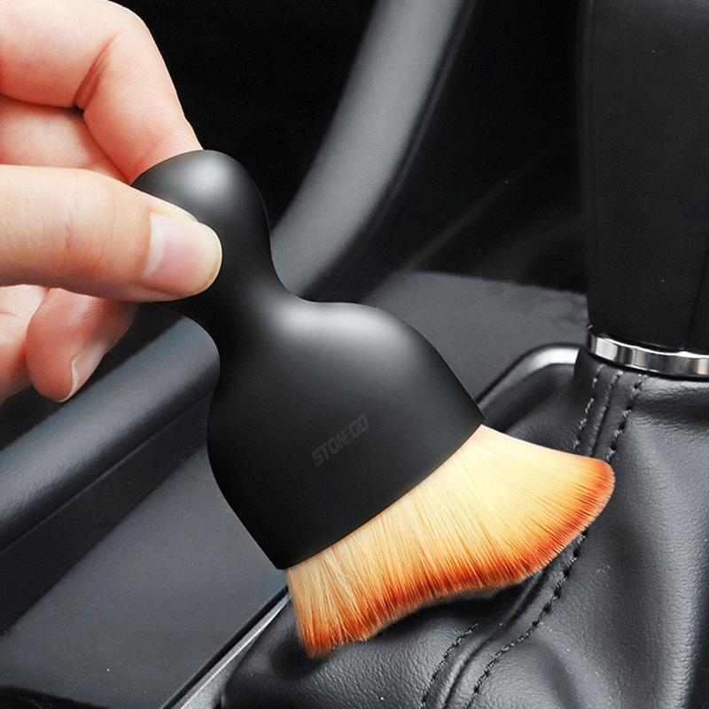 1 шт., мягкая щетка для чистки салона автомобиля, приборная панель, воздуховыпускное отверстие, удаление пыли, домашний офис, детализация, чистые инструменты