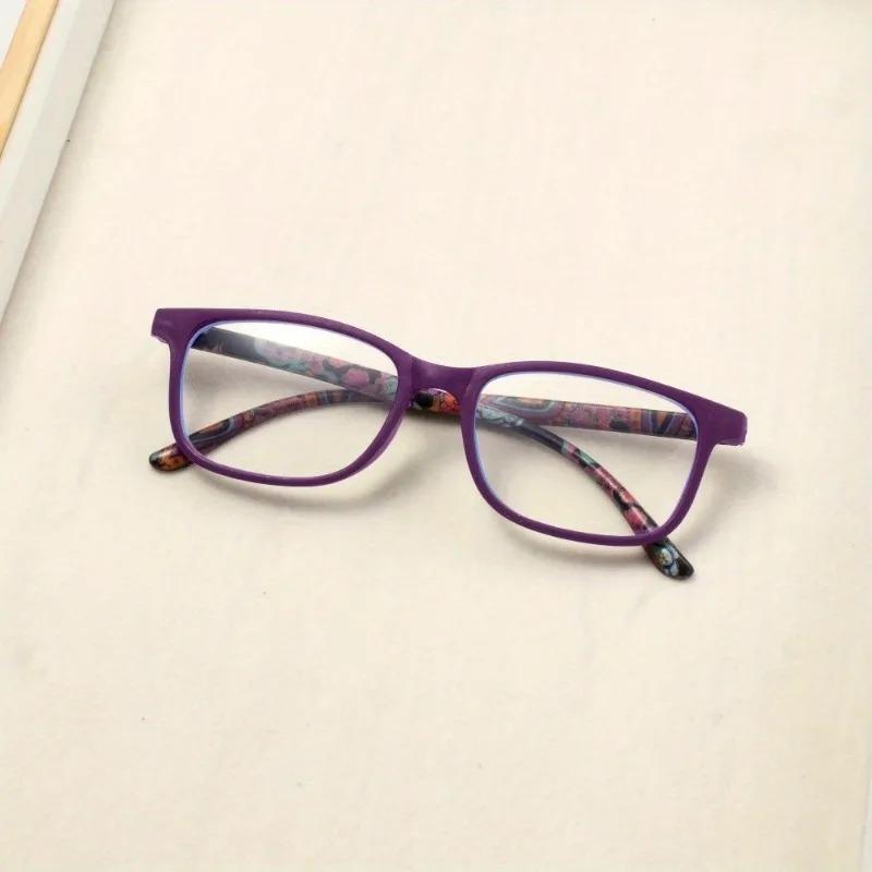 4 шт. Квадратные очки для чтения Очки с защитой от синего света Модные очки для пресбиопии с диоптриями