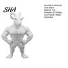Narrative Space Decor 3D Printed Muscular Goat Figurine, Animal Sculpture Desk for Niche Art Collectible Home Office Shelf, Fun Gift Gym Goers Lovers