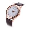 Mens Watch Luxurious Casual Quartz Leather Classic Round Dial Business Watch Suitable Gift for Your Partner