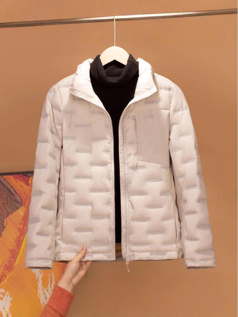 2025 Women's High-Loft Lightweight Down Jacket - Trendy Windproof & Warm Outdoor Coat for Autumn/Winter
