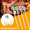 12pcs Reusable Discos Balls Glitter Drink Stirrers Swizzle Stick Coffee Beverage Stirrer for Mixing Cocktails Whiskey