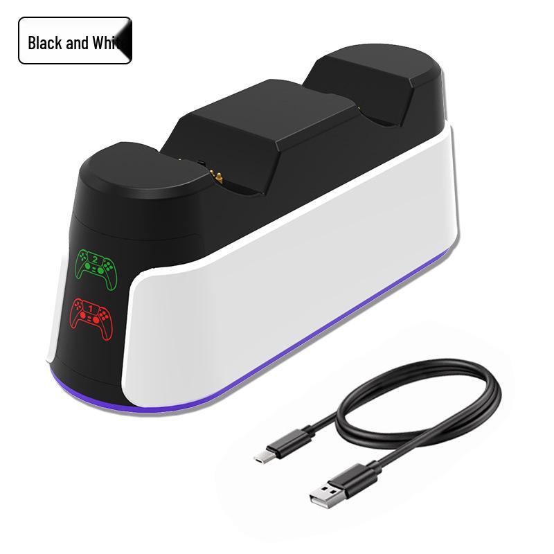Док-станция для быстрой зарядки двух контроллеров PS5 с RGB-подсветкой