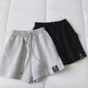 Женские спортивные шорты летние свободные покрой для бега повседневные А-силуэта широкие брюки с высокой талией утягивающие хлопковые брюки