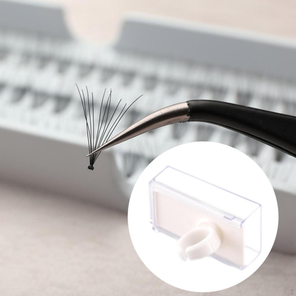 Fake Eyelash Tray Extension Pallet Display Board Mini Multiuse with Dustproof Cover