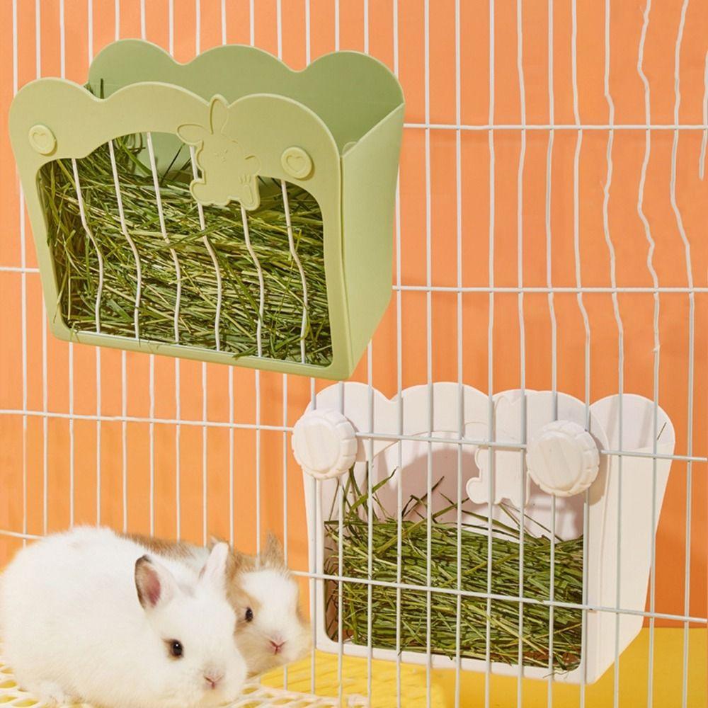 Hanging Bunny Grass Holder Large Capacity Guinea Pig Hay Feeder Hay Rack Rabbit Hay Feeder Ferret