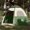 VidaXL 4-Person Green Cabin Camping Tent Quick Release, Tent, Camping Shelter, Garden Shelter, Garden Tent, 4005332