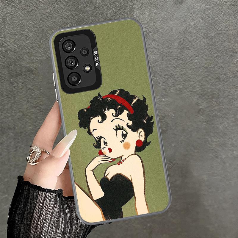 Мягкий чехол для телефона B-Bettys B-Boops Girl для Samsung A17 A16 A15 A14 A13 A57 A56 A55 A54 A53 A37 A36 A35 A34 A33 A26 A25 A24 A23 A5