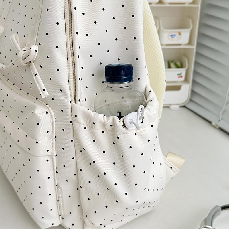 Рюкзак с принтом в горошек поло Женский рюкзак большой вместимости Студенческий школьный рюкзак