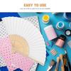 Набор для складывания вееров Adorainbow Plain White Folding Set of White for Summer Vacation Dance Sports Post Wedding and Gift Fans, 4, 7-inch, Fans, Drawing, Teams.
