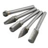 5Pcs Set Rotary Burrs Set 6x10mm Tungsten Carbide Bits for Polishing Grinding Engraving DrillingACDFG