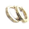 [M7284] - Gold Plated 'Choreography' Hoop Earrings - 11 Mm 2 Mm