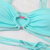 Swimsuit Women's Split Three Piece Set Solid Color Hollow Out Lace Up Sexy Bikini Sets