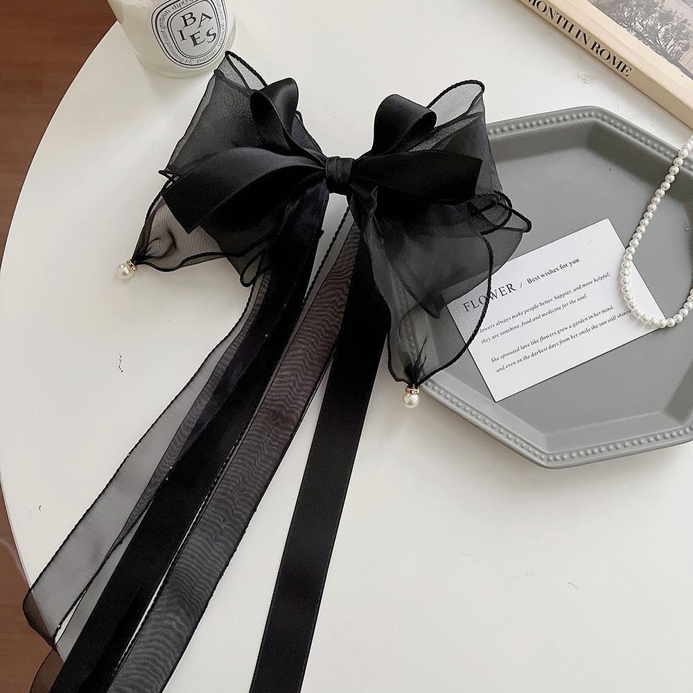 Sweet Chiffon Bow Hair Clip Elegant Hair Accessories New Girls Barrettes  Women Headwear Gift