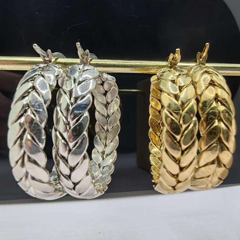 Серьги-кольца из листьев мира, колосья пшеницы из нержавеющей стали, трендовые серьги в европейском и американском стиле