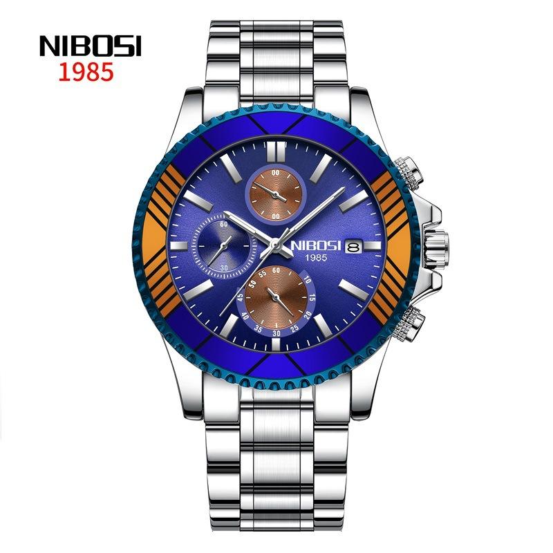 Новые роскошные кварцевые часы с хронографом для мужчин с золотым ремешком из нержавеющей стали, водонепроницаемые мужские часы, роскошные наручные часы