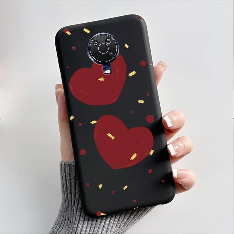 Printed Phone Case For Nokia G10 / Nokia G20 / Nokia 6.3 Fundas Soft Silicone Black Shell Cover Cute Flower Cartoon Casing Coque