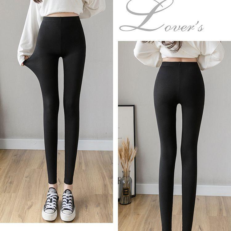 Женские осенне-зимние леггинсы DuoRong с плюшевой подкладкой - Толстые, Утягивающие, Защищающие талию, Вышитые, Защищающие от холода, Теплые хлопковые штаны