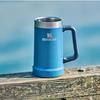STANLEY вакуумная кружка Hammertone Lake Blue Beer Mug Пивная кружка с вакуумной изоляцией из нержавеющей стали для газированного холодного хранения на открытом воздухе, можно мыть в посудомоечной машине, гарантия