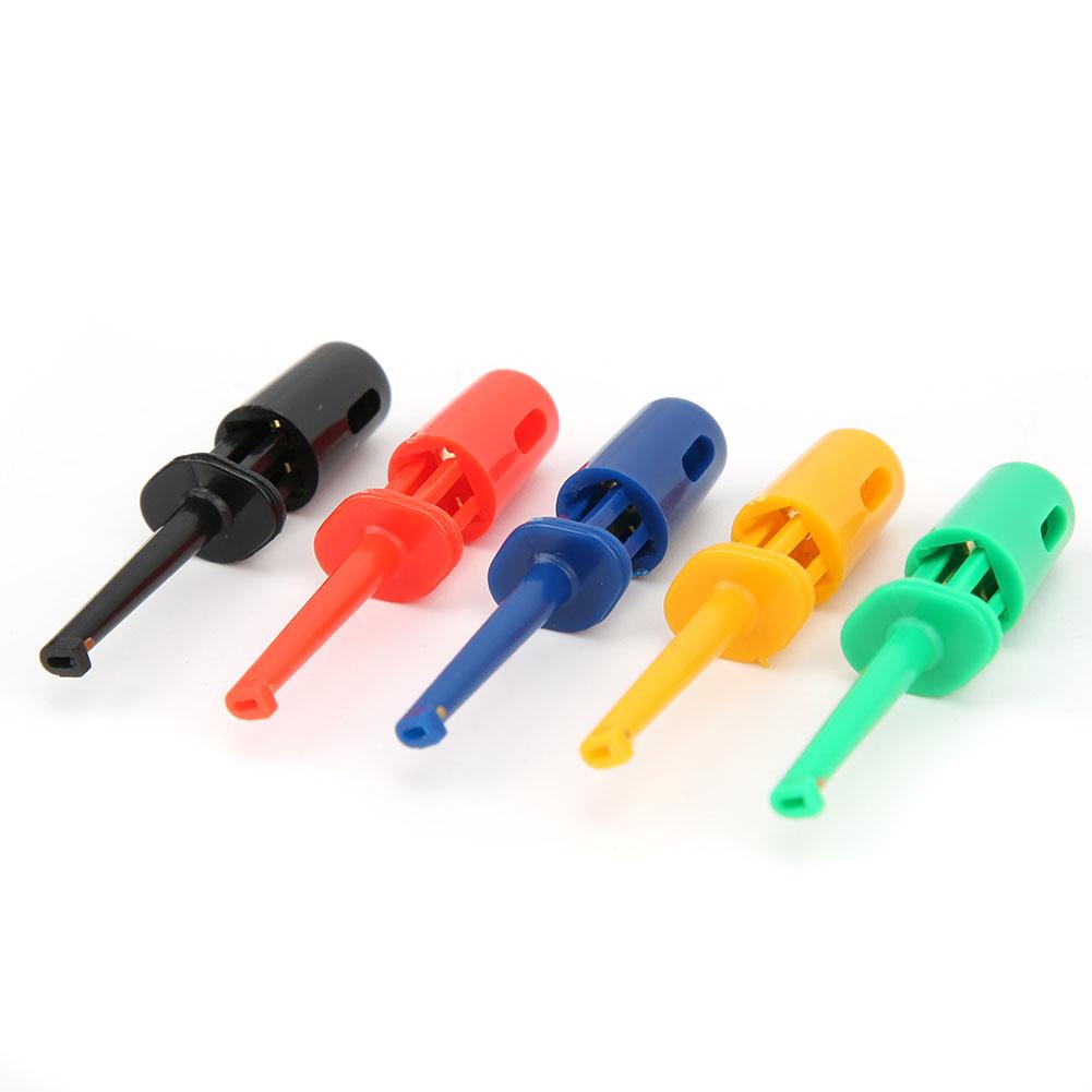 20Pcs Multimeter Accessories Colorful Small Hook Clip Test Probe for Electronic Testing
