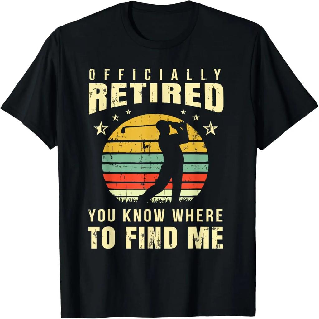 Retired Golf Gift Retirement Party Retiring Golfing Golfer T-Shirt