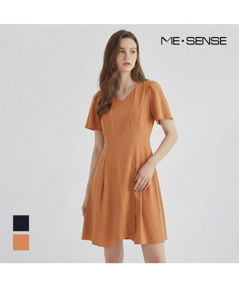 Платье MESENSE с V-образным вырезом и коротким рукавом_Mb26Opm116A