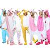 Colorful Rainbow Unicorn Kigurumi Homewear Nightgown With Shoes Women Men Pajama Costume Sleepwear Party Clothes Overalls for Adult Animal Cosplay