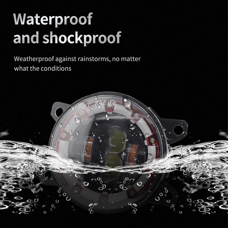 3,5-дюймовые светодиодные противотуманные фары в сборе для бездорожья с ангельскими глазками, 40 Вт, красные, желтые, Halo, DRL, противотуманные фары для Jeep Wrangler JK JT