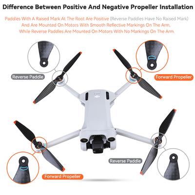 Карбоновое волокно для DJI Mini 4 Pro Пропеллер Лопасть дрона Пропеллеры Крыло для DJI Mini 3 Pro Запасные пропеллеры Аксессуары для дрона