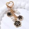 Красивый Цветок Преал Эмаль Брелок Растение Элегантный Брелок Для Женщин Девушек Подарок для Дружбы Украшение Ручная Работа DIY Набор Ювелирных Изделий