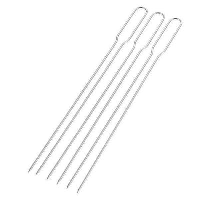 Pearl Metal Ug 3291 [Шампуры для барбекю 35 см Набор из 3 шт С узором Co Двойные шампуры Captain Stag Captain Stag]