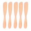 5PCS Wooden Butter Knife Jam Cheese Spreader Tableware for Japanese Style for Bread Facial