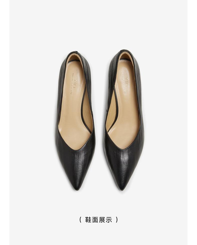 TATA/She 2025 Autumn Shopping Mall Same Style Fashionable and Simple Style Women's Single Shoes