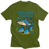 Male Tralalero Tralala Italian Brainrot Meme T Shirts Round Neck Short Sleeve 100 Cotton Tee Shirt Novelty Summer Tyle Clothing