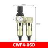 CWF 1/4 3/8 1/2 3/4 1 дюйм 10 Пневматический компрессор Воздушный фильтр Обработка источника Фильтры Регулятор давления Манометр Маслоотделитель