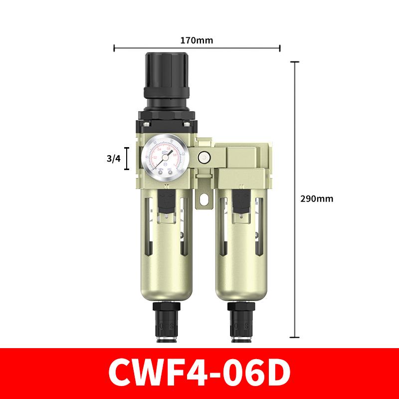 CWF 1/4 3/8 1/2 3/4 1 дюйм 10 Пневматический компрессор Воздушный фильтр Обработка источника Фильтры Регулятор давления Манометр Маслоотделитель