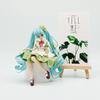 Hatsune Miku Pvc Model Ornament With Four Leaf Clover Style For Gift And Collectors Display