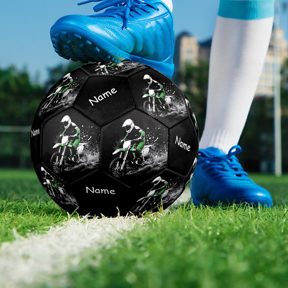 Custom Name off road motorcycles Theme Size 5 Soccer Ball, Suitable for Both Indoor and Outdoor Matches, a Gift Suitable for Everyone.
