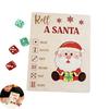 Рождественская игра-головоломка «Брось Санту» Игра для семейного собрания Головоломка с фигурками Санты Бросайте кубик Расставляйте фигурки Санты в соответствии с выпавшим числом